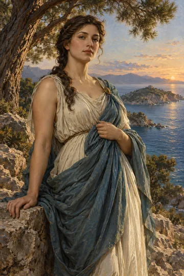 Artistic depiction of Aegina
