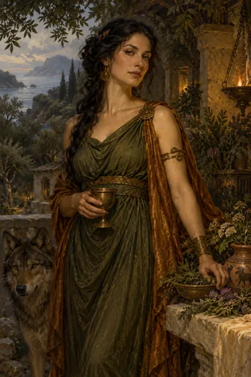 Artistic depiction of Circe