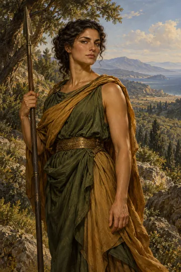 Artistic depiction of Cyrene
