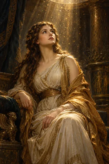 Artistic depiction of Danaë