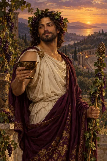 Artistic depiction of Dionysus