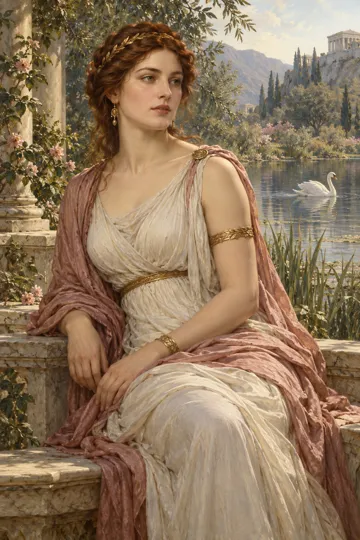 Artistic depiction of Leda