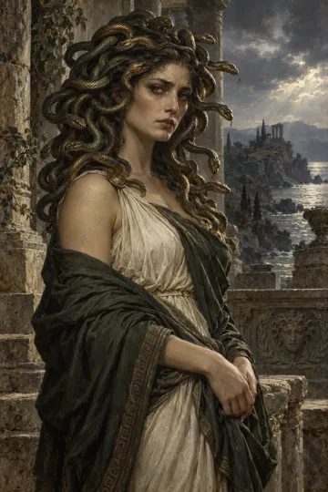Artistic depiction of Medusa