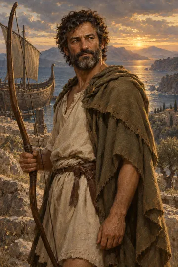 Artistic depiction of Odysseus