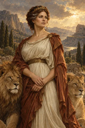 Artistic depiction of Rhea