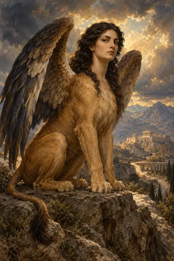 Artistic depiction of Sphinx