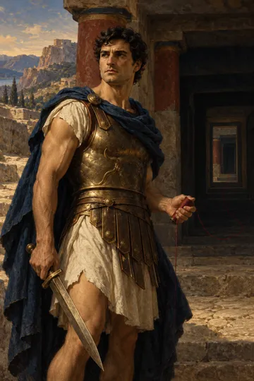Artistic depiction of Theseus