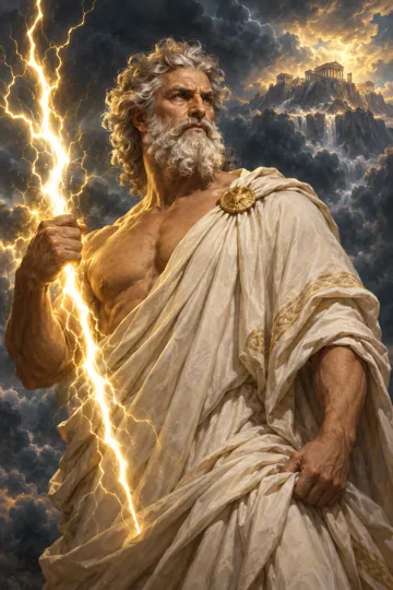 Artistic depiction of Zeus